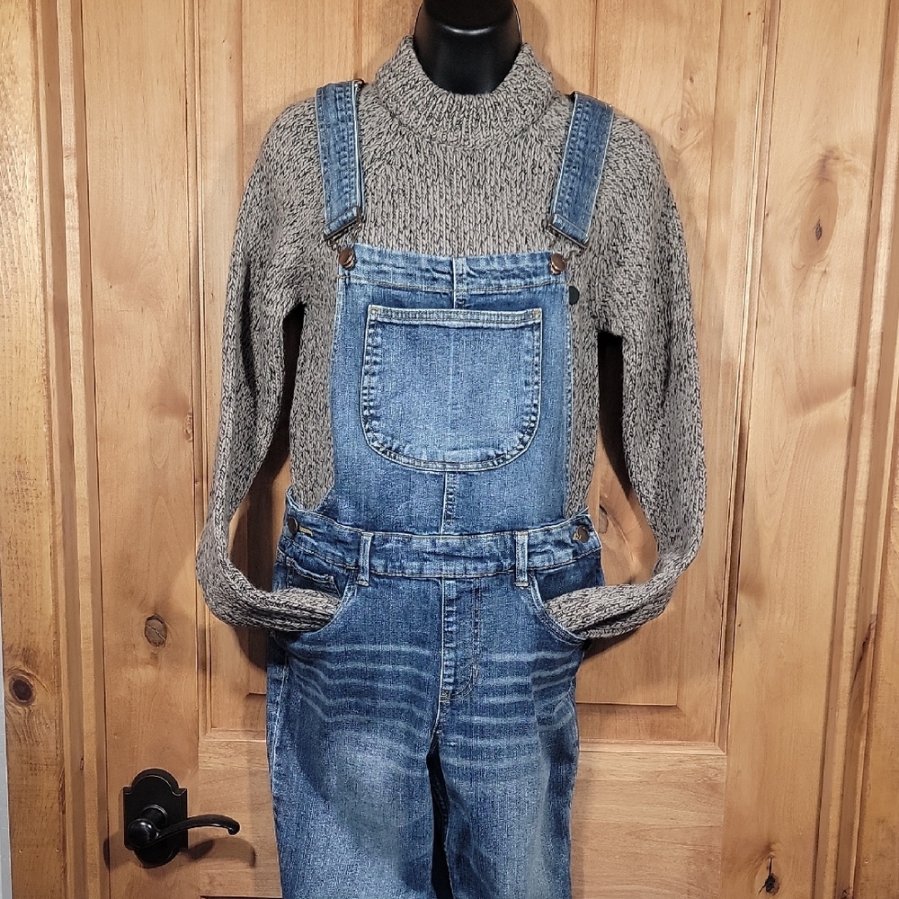 Dollhouse Stretchy Denim Overalls - Picture 2 of 15